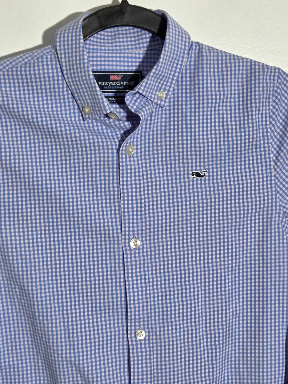 Vineyard Vines Light Blue Gingham Button-Down Shirt